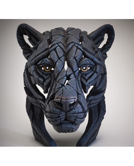 BLACK PANTHER BUST (WHITE) BY EDGE SCULPTURE