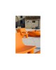 FAUTEUIL LOW LITA ORANGE SLIDE