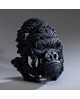 GORILLA BUST BLACK BY EDGE SCULPTURE