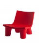 FAUTEUIL LOW LITA ROUGE SLIDE