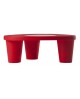 TABLE LOW LITA ROUGE SLIDE