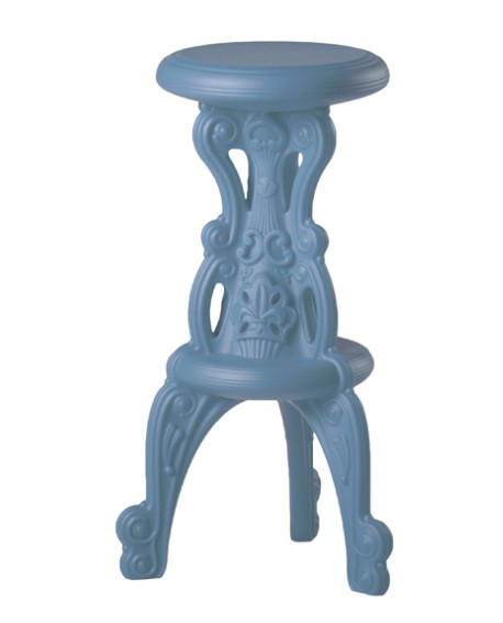 TABOURET MISTER OF LOVE BLEU POUDRE SLIDE