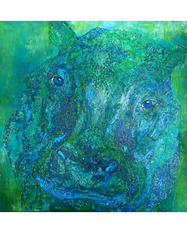HIPPO 100 x 100 cm ALINE CHEVALIER