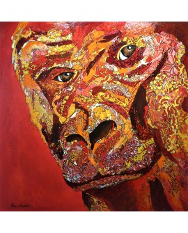 RED KING 100 x 100 cm ALINE CHEVALIER