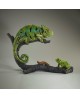 AFRICAN TREE FROG GREEN BY EDGE SCULPTURE