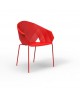 FAUTEUIL VASES ROUGE VONDOM