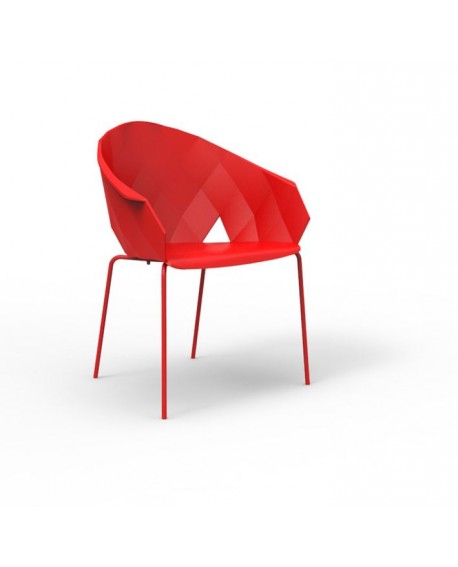 FAUTEUIL VASES ROUGE VONDOM