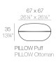 POUF PILLOW VONDOM