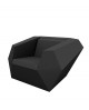 FAUTEUIL LOUNGE FAZ NOIR VONDOM