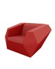 FAUTEUIL LOUNGE FAZ ROUGE VONDOM