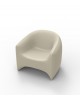 FAUTEUIL LOUNGE BLOW ECRU VONDOM