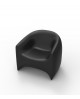 FAUTEUIL LOUNGE BLOW NOIR VONDOM