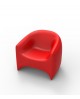 FAUTEUIL LOUNGE BLOW ROUGE VONDOM