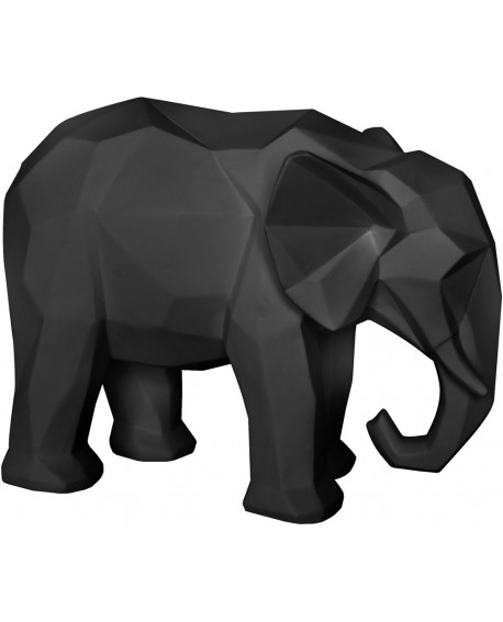 STATUE ORIGAMI ELEPHANT NOIR PRESENT TIME