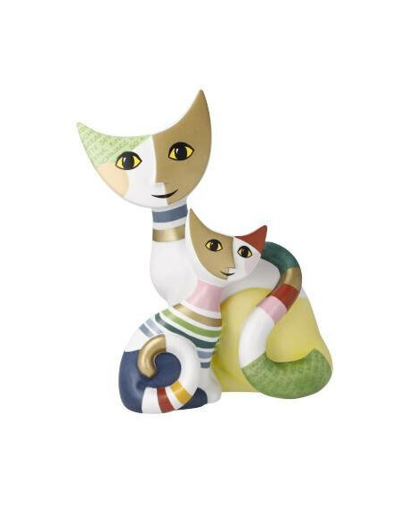 STATUE CHATS MACCHIA & GIRO ROSINA WACHMEISTER GOEBEL