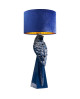 LAMPE PERROQUET BLEU KARE DESIGN