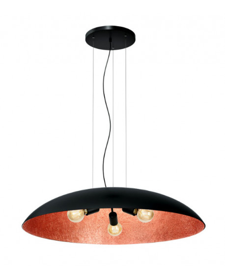 SUSPENSION MÉTAL NOIR / OR LX-F