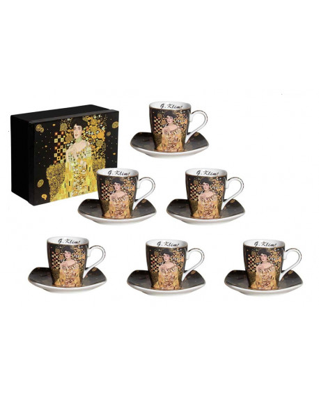 COFFRET 6 TASSES "ADÈLE BOCH BAUER" KLIMT SOCADIS