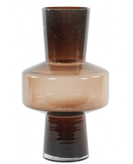 VASE TRASMO VERRE BRUN LIGHT & LIVING