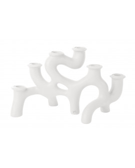 BOUGEOIR CANDLE HOLDER SWIRLS PRESENT TIME