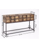 CONSOLE BASTIDON 125X33CM KARE DESIGN