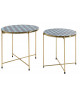 TABLES D'APPOINT PRIYA BLEUES SET DE 2 KARE DESIGN