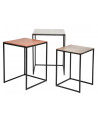 TABLES D'APPOINT LOFT SQUARE VINTAGE SET DE 3 KARE DESIGN