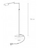 LAMPADAIRE NUVOLA LED NICKEL MAT LUCIDE