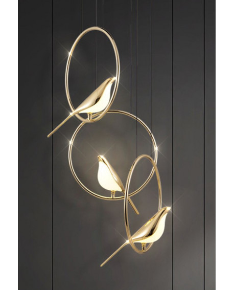 SUSPENSION 3 OISEAUX LA SEVE DES BOIS