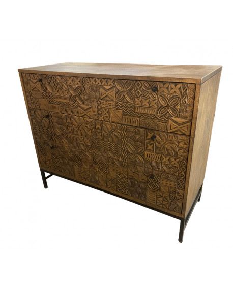 COMMODE EN MANGUIER MANUFACTURE D