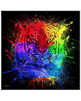 TABLEAU ALU DIBOND TIGRE COULEURS SOCADIS