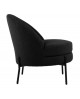 FAUTEUIL NOBLE TEDDY CURL BLACK PRESENT TIME