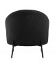 FAUTEUIL NOBLE TEDDY CURL BLACK PRESENT TIME