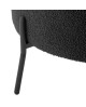 FAUTEUIL NOBLE TEDDY CURL BLACK PRESENT TIME