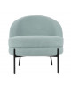 FAUTEUIL NOBLE TEDDY CURL BLACK PRESENT TIME