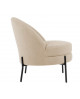 FAUTEUIL NOBLE TEDDY CURL BLACK PRESENT TIME