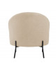 FAUTEUIL NOBLE TEDDY CURL BLACK PRESENT TIME