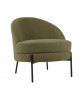 FAUTEUIL NOBLE TEDDY CURL BLACK PRESENT TIME