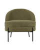 FAUTEUIL NOBLE TEDDY CURL BLACK PRESENT TIME