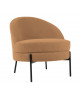 FAUTEUIL NOBLE TEDDY CURL BLACK PRESENT TIME