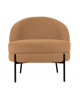 FAUTEUIL NOBLE TEDDY CURL BLACK PRESENT TIME