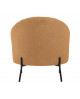 FAUTEUIL NOBLE TEDDY CURL BLACK PRESENT TIME