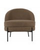 FAUTEUIL NOBLE TEDDY CURL BLACK PRESENT TIME