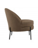 FAUTEUIL NOBLE TEDDY CURL BLACK PRESENT TIME