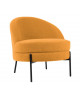 FAUTEUIL NOBLE TEDDY CURL BLACK PRESENT TIME