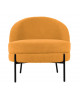FAUTEUIL NOBLE TEDDY CURL BLACK PRESENT TIME