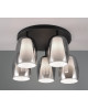 PLAFONNIER BARRET 5L TRIO