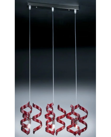 SUSPENSION ASTRO 9 SPIRALES METAL LUX