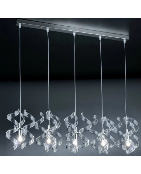 SUSPENSION ASTRO 15 SPIRALES METAL LUX