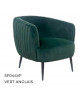 FAUTEUIL EFFET PLISSE VELOURS BICOLORE SO SKIN IDASY
